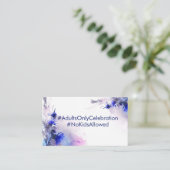 Kein Kind verkündet Hochzeit Cornflower Reverie Begleitkarte (Stehend Vorderseite)