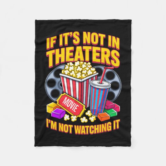 Kein Kinofilm Abendessen Snack Fleecedecke (Vorderseite)