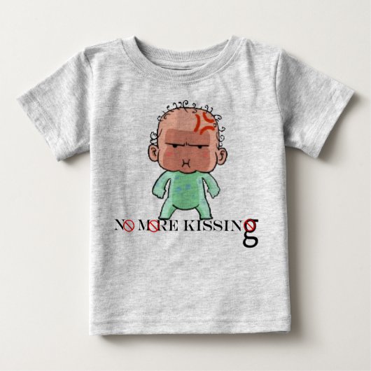 KEIN KISSEN BABY T-SHIRT (Vorderseite)