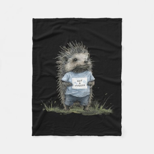 Kein Knuddel-Igel  Fleecedecke (Vorderseite)