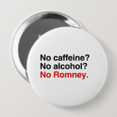 Kein Koffein Kein Alkohol No Romney.pnn Button (Vorne & Hinten)