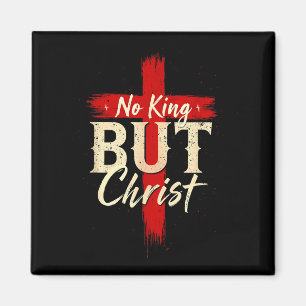 Kein König außer Christus Bold Kreuz Glaubensbasie Magnet