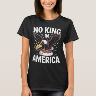 Kein König in Amerika Patriotischer Adler Schild U T-Shirt