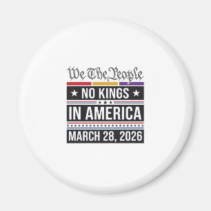 Kein König in Amerika Patriotisches Protest-Shirt_ Magnet