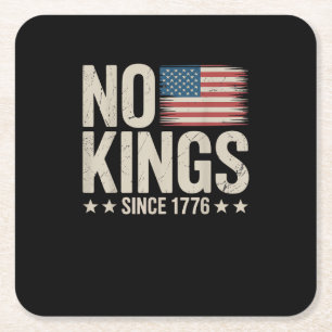 Kein König in Amerika seit 1776 - Freiheitsgeist-B Rechteckiger Pappuntersetzer