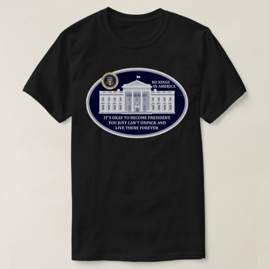 Kein König in Amerika T-Shirt (Design vorne)