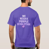 Kein König Lila Revolution Herren Basic T-Shirt (Rückseite)