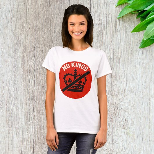 Kein König Protest Symbol T-Shirt