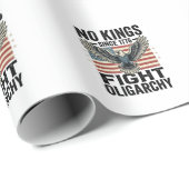 Kein König seit 1776 Patrioten-Adler Vintage-Shirt Geschenkpapier (Rolleneckpunkt)