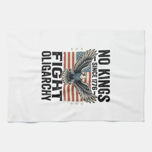 Kein König seit 1776 Patrioten-Adler Vintage-Shirt Geschirrtuch