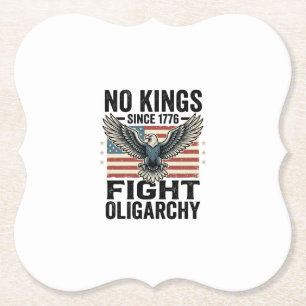 Kein König seit 1776 Patrioten-Adler Vintage-Shirt Untersetzer