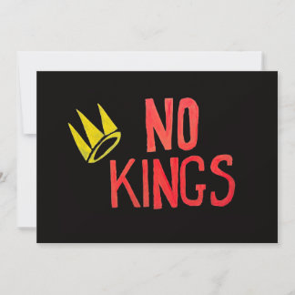 Kein König Stolz, ein Amerikaner zu sein Schild Feiertagskarte