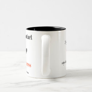 Kein Kontakt, keine Druck-Schale Zweifarbige Tasse
