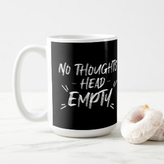Kein Kopf leer Kaffeetasse