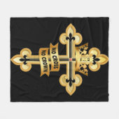 Kein Kreuz Keine Krone Fleecedecke (Vorderseite (Horizontal))