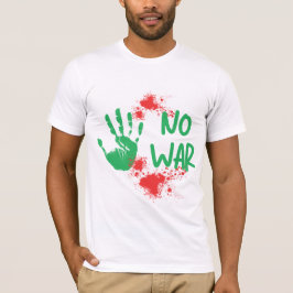 Kein Krieg - Anti-Kriegs-Protest-Handabdruck-Desig T-Shirt