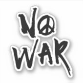 Kein Krieg Aufkleber (Vorderseite)