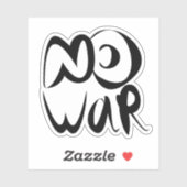 Kein Krieg Aufkleber (Blatt)
