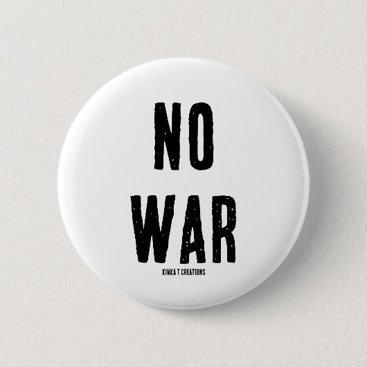 KEIN KRIEG BUTTON (Vorderseite)