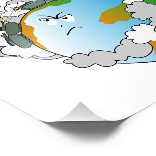 Kein Krieg! Fotodruck (Ecke)