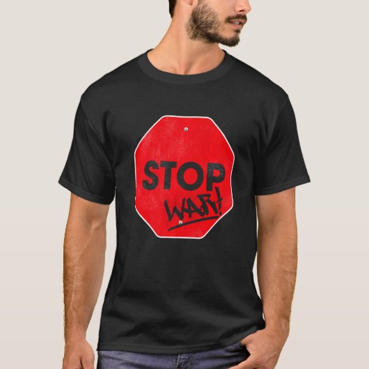 Kein Krieg Frieden stoppt Krieg T-Shirt (Vorderseite)