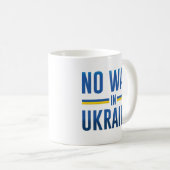 Kein Krieg in der Ukraine Kaffeetasse (VorderseiteRechts)
