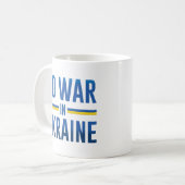 Kein Krieg in der Ukraine Kaffeetasse (Vorderseite Links)