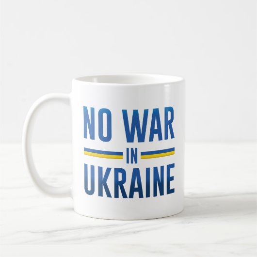 Kein Krieg in der Ukraine Kaffeetasse (Links)