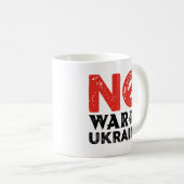 Kein Krieg in der Ukraine Kaffeetasse (VorderseiteRechts)