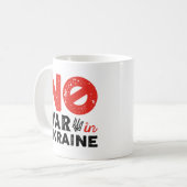 Kein Krieg in der Ukraine Kaffeetasse (Vorderseite Links)
