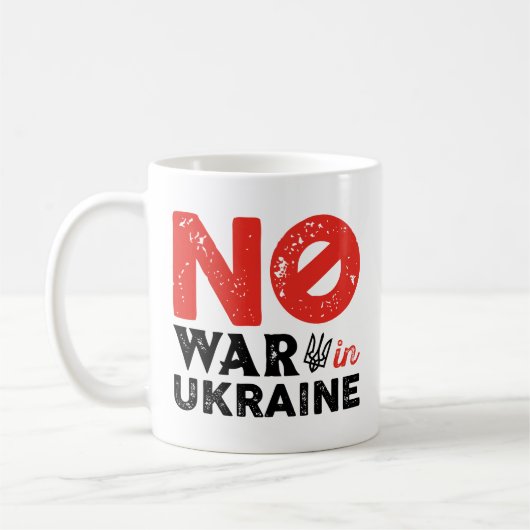 Kein Krieg in der Ukraine Kaffeetasse (Links)