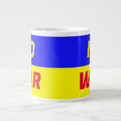 KEIN KRIEG Jumbo-Tasse (Vorderseite)