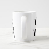 Kein Krieg Jumbo-Tasse (Rückseite)