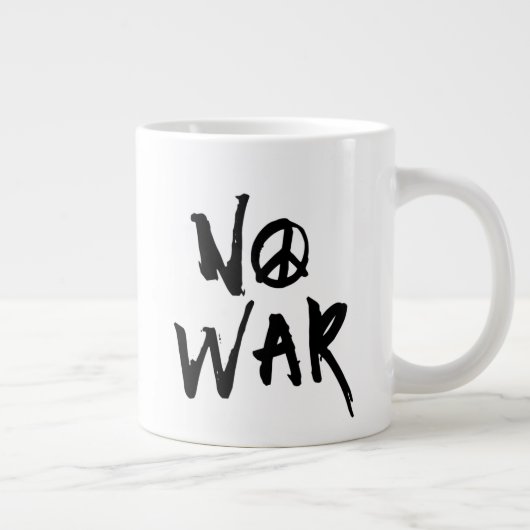 Kein Krieg Jumbo-Tasse (Rechts)
