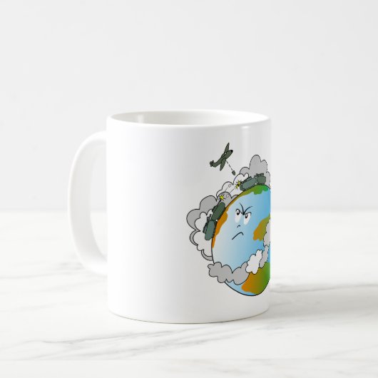 Kein Krieg! Kaffeetasse (Vorderseite Links)