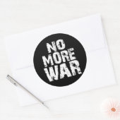 Kein Krieg mehr Runder Aufkleber (Umschlag)