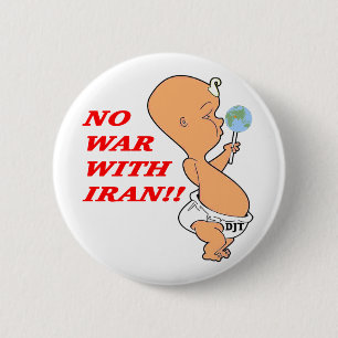 Kein Krieg mit dem Iran-Babytrump Button