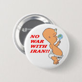 Kein Krieg mit dem Iran Button (Vorne & Hinten)