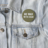 KEIN KRIEG MIT DEM IRAN Politische Proteste Button (Beispiel)