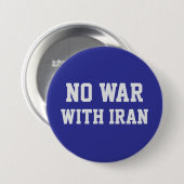 KEIN KRIEG MIT DEM IRAN Politische Proteste Button (Vorne & Hinten)