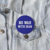 KEIN KRIEG MIT DEM IRAN Politische Proteste Button (Beispiel)