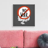 Kein Krieg mit der Taube Leinwanddruck (Insitu (Wohnzimmer))