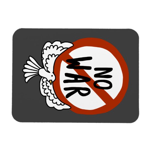 Kein Krieg mit der Taube Magnet (Horizontal)