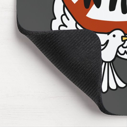 Kein Krieg mit der Taube Mousepad (Ecke)