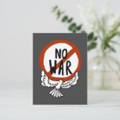 Kein Krieg mit der Taube Postkarte (Stehend Vorderseite)