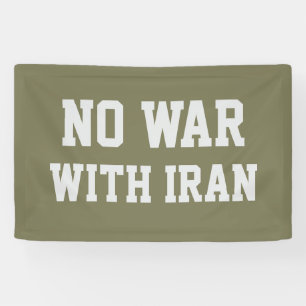 KEIN KRIEG MIT IRAN Banner