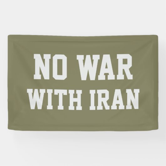 KEIN KRIEG MIT IRAN Banner (Horizontal)