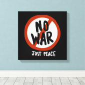 Kein Krieg nur Frieden Leinwanddruck (Insitu (Holzboden))