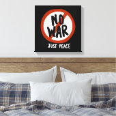 Kein Krieg nur Frieden Leinwanddruck (Insitu (Schlafzimmer))