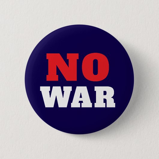 Kein Krieg Politisch  Button (Vorderseite)